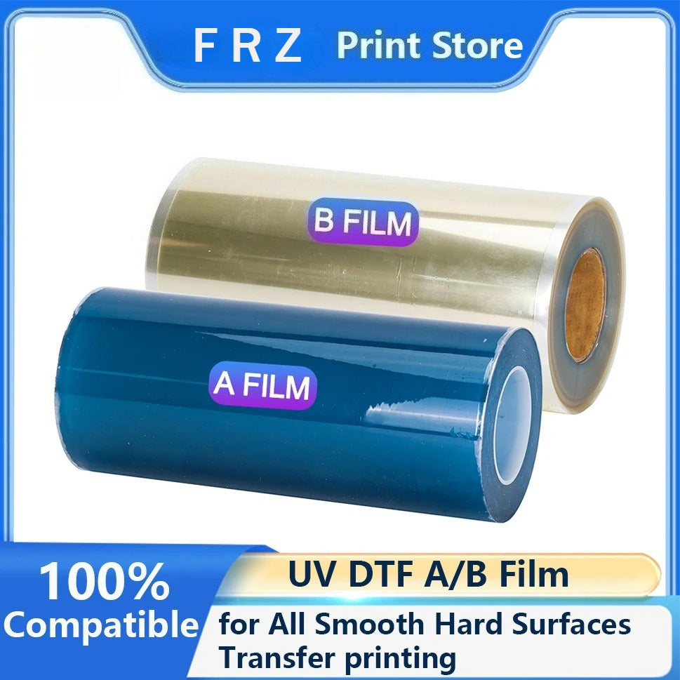 30CM 30CM*100M UV DTF Film A And B Film For UV Flatbed Printer AB Film Lamination Machine Transfer Sticker For DIY