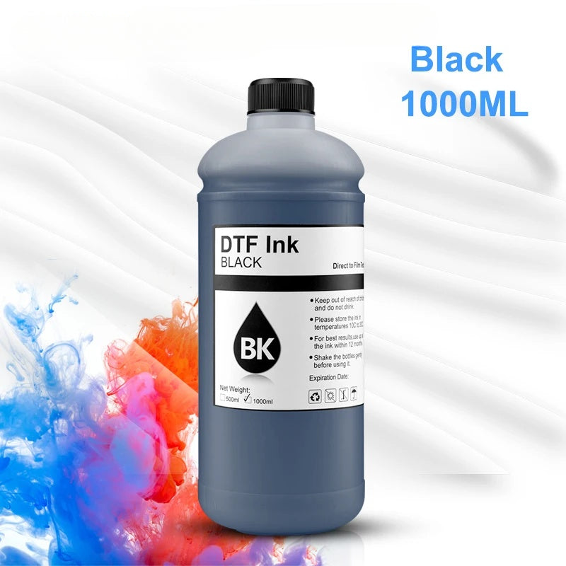 DTF Ink 1000ML Direct to Transfer Film Ink For Epson Printhead i3200 XP600 TX800 L1800 1390 L805 DIY DTF Ink Printer Regular