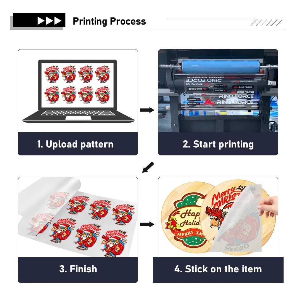 FRZ-   A3 A4 UV DTF AB Transfer Film UV DTF sticker film UV direct to Film UV DTF Mug Crap sticker filmFor Silicon bottle Mug  Wood