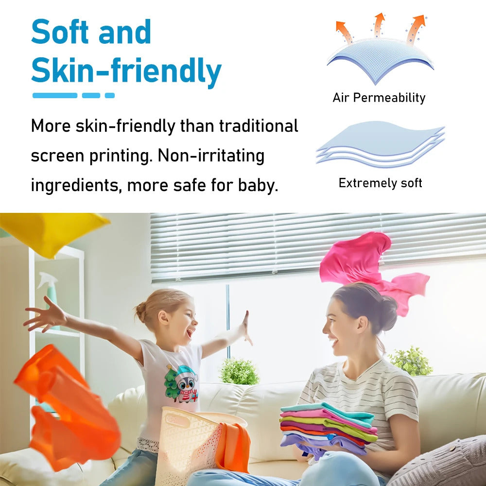 25/50/100PCS A4 A3 DTF PET Film DTF Transfer Film DTF PET Heat Transfer Paper DTF Film Sheets  A4 for DYI Direct on T-Shirts Bags