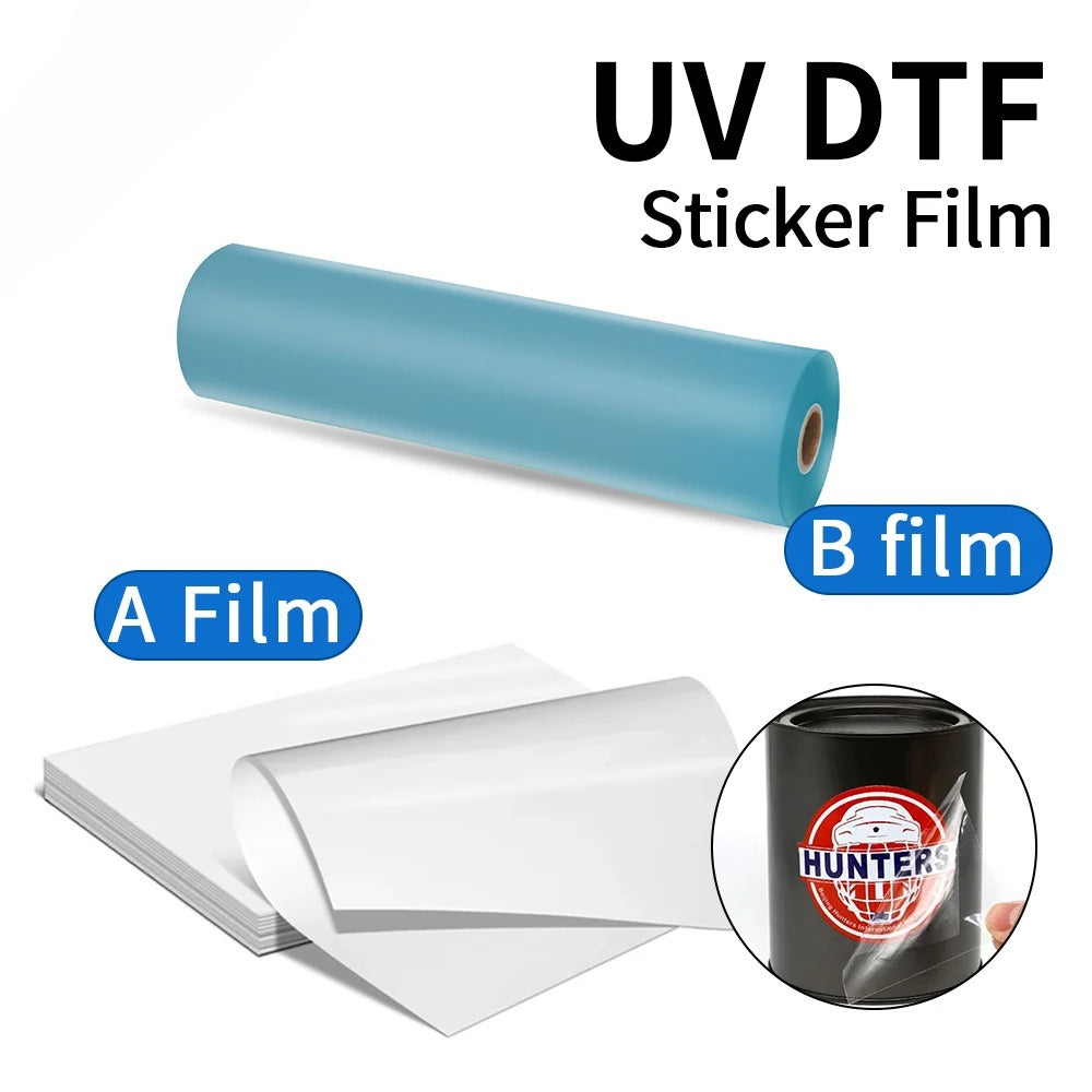 FRZ-   A3 A4 UV DTF AB Transfer Film UV DTF sticker film UV direct to Film UV DTF Mug Crap sticker filmFor Silicon bottle Mug  Wood