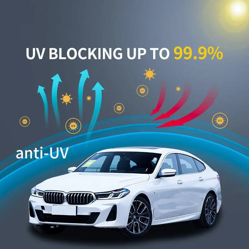 50cmx3/6m Car Window Privacy Tint Film Auto Vinyl Anti Look Glass Sticker Foils Ceramic Summer Solar UV Protector Mirror Films