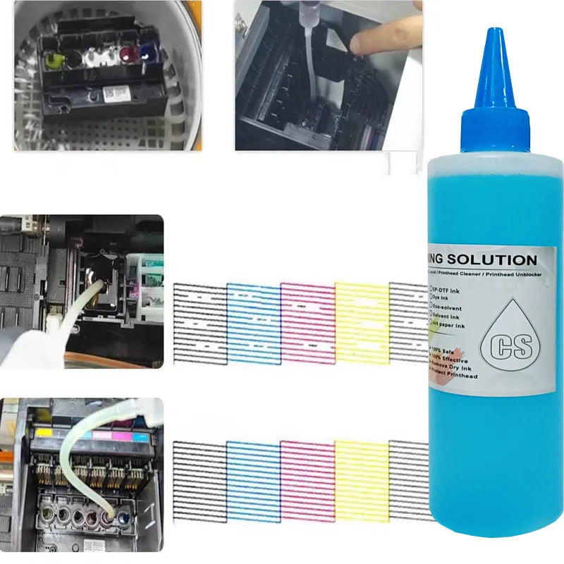 DTF Ink Cleaning Solution Strong Cleaning for Epson DX4 DX5 DX7 L1800 L805 L800 1390 I3200 DTF cleaning Liquid
