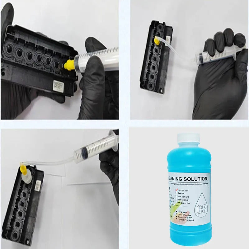 DTF Ink Cleaning Solution Strong Cleaning for Epson DX4 DX5 DX7 L1800 L805 L800 1390 I3200 DTF cleaning Liquid