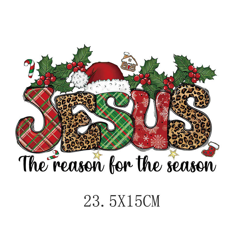 Flower letter heat transfer spot T-shirt luggage logo printing hot map washable offset printing heat transfer pattern