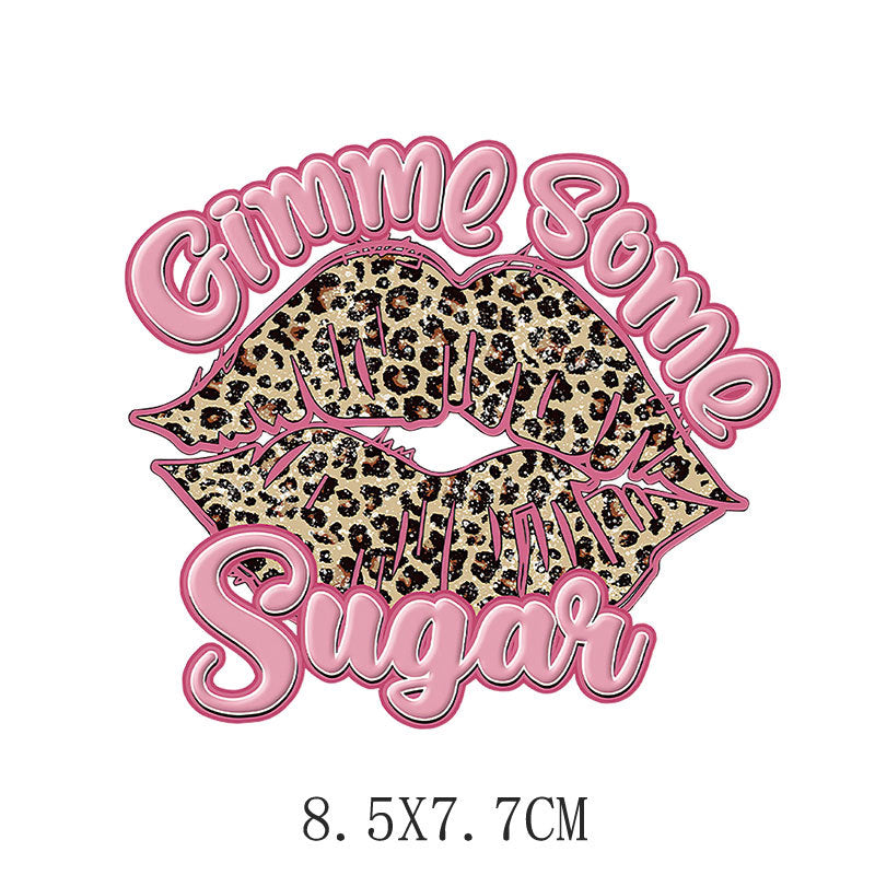 Love LOVE flower heat transfer hot map DIY clothing luggage logo printing pattern heat transfer painting DTF