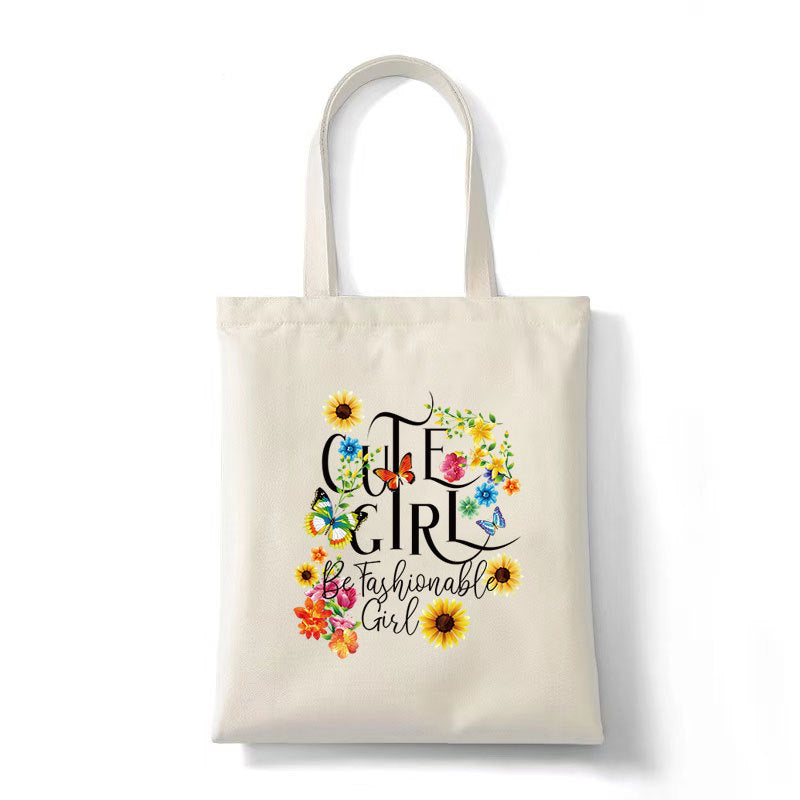 Flower letter heat transfer spot T-shirt luggage logo printing hot map washable offset printing heat transfer pattern