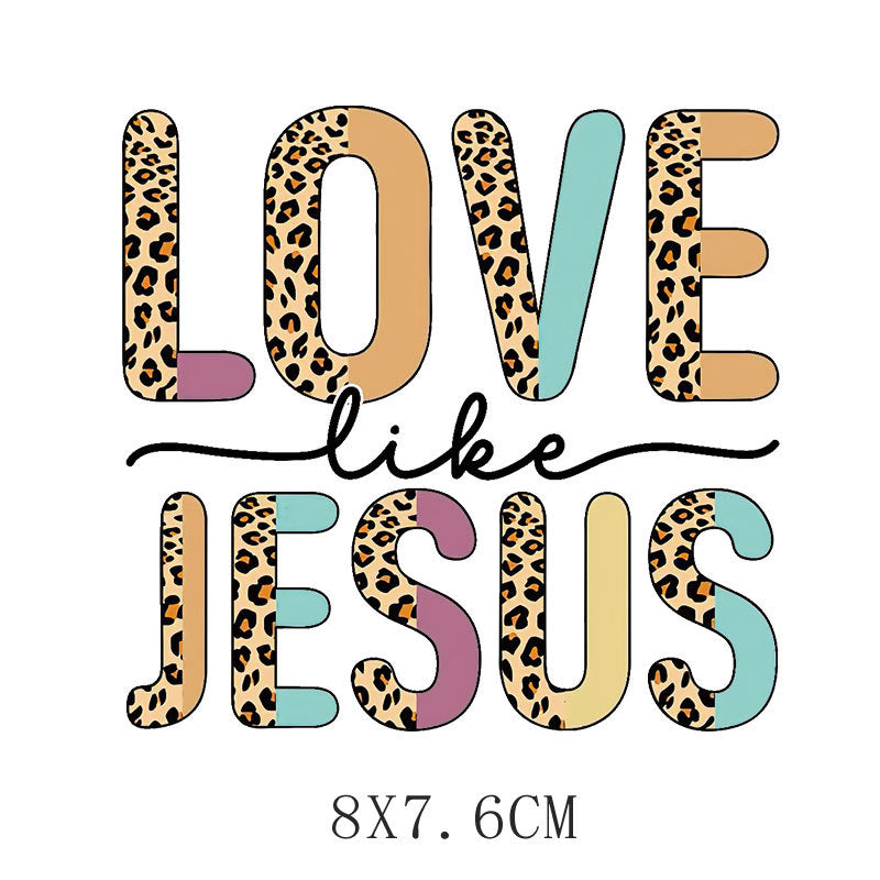 Love LOVE flower heat transfer hot map DIY clothing luggage logo printing pattern heat transfer painting DTF