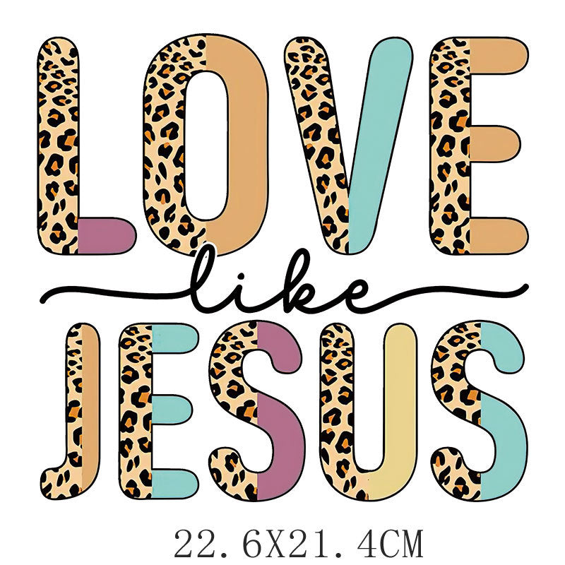 Love LOVE flower heat transfer hot map DIY clothing luggage logo printing pattern heat transfer painting DTF