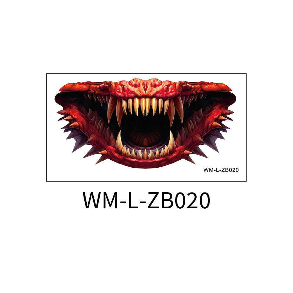 New Halloween Mouth Tattoo Stickers Party Horror Thriller Lip DIY Decoration
