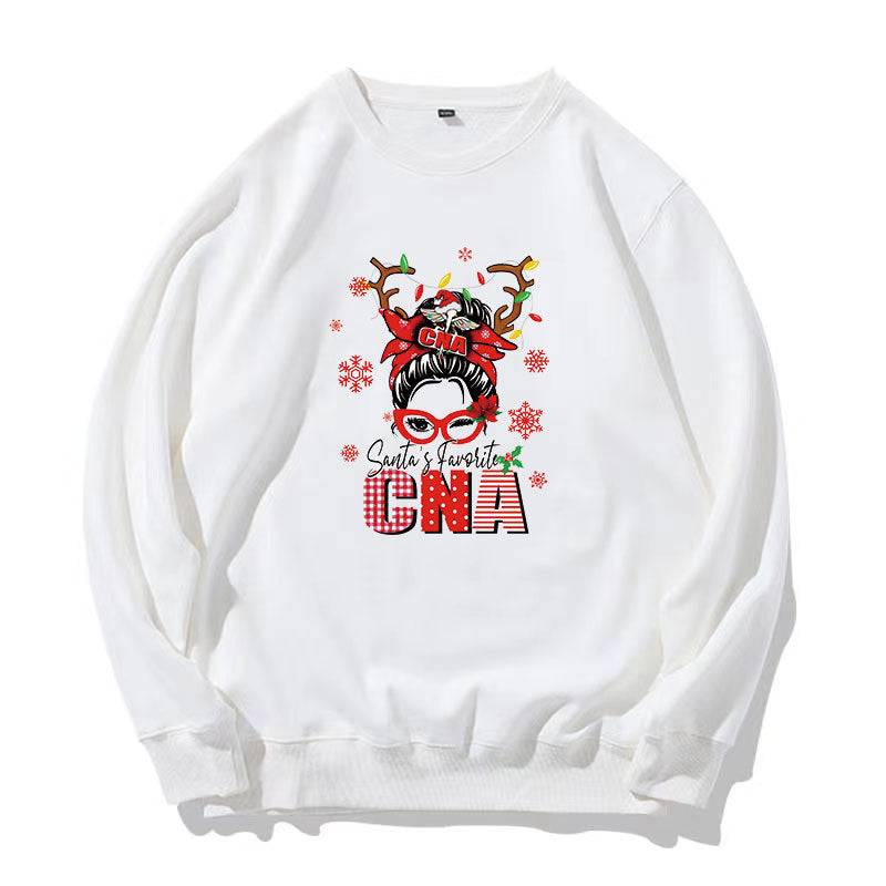 Old man Christmas heat transfer, clothes printing hot map heat transfer sticker, washable hot stamping sticker