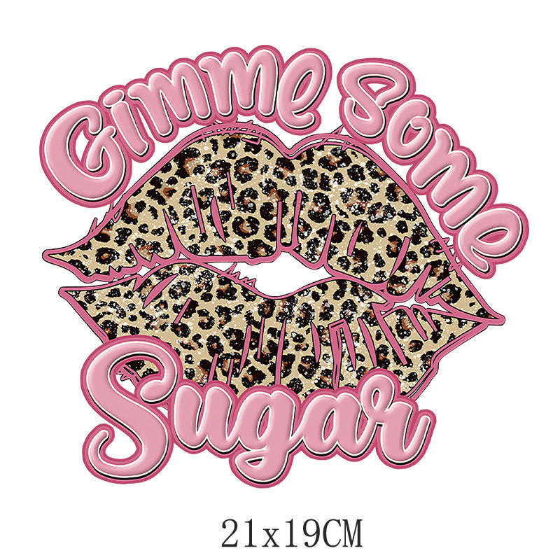 Love LOVE flower heat transfer hot map DIY clothing luggage logo printing pattern heat transfer painting DTF