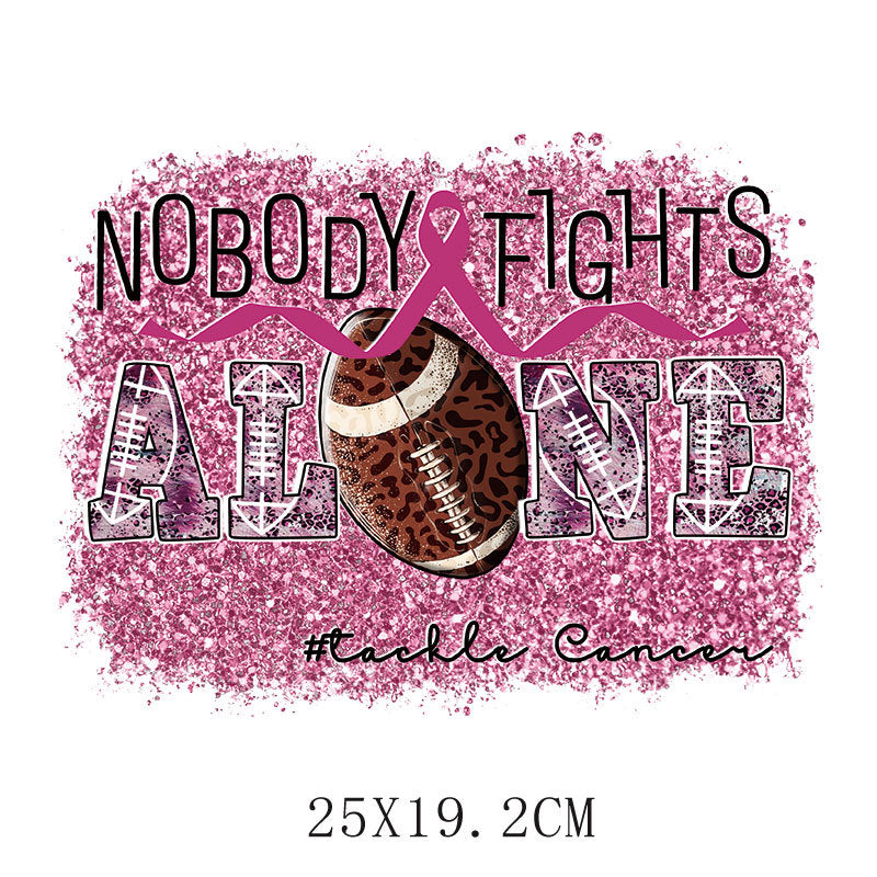 Pink ribbon heat transfer sticker, clothes heat transfer logo heat transfer printing, offset heat transfer pattern