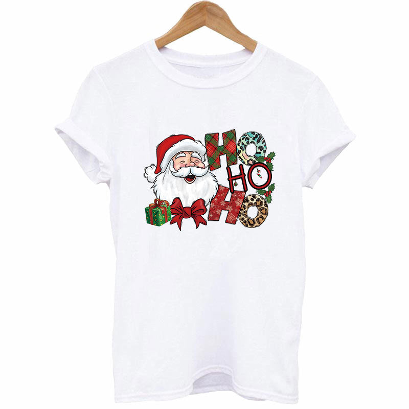 Old man Christmas heat transfer, clothes printing hot map heat transfer sticker, washable hot stamping sticker