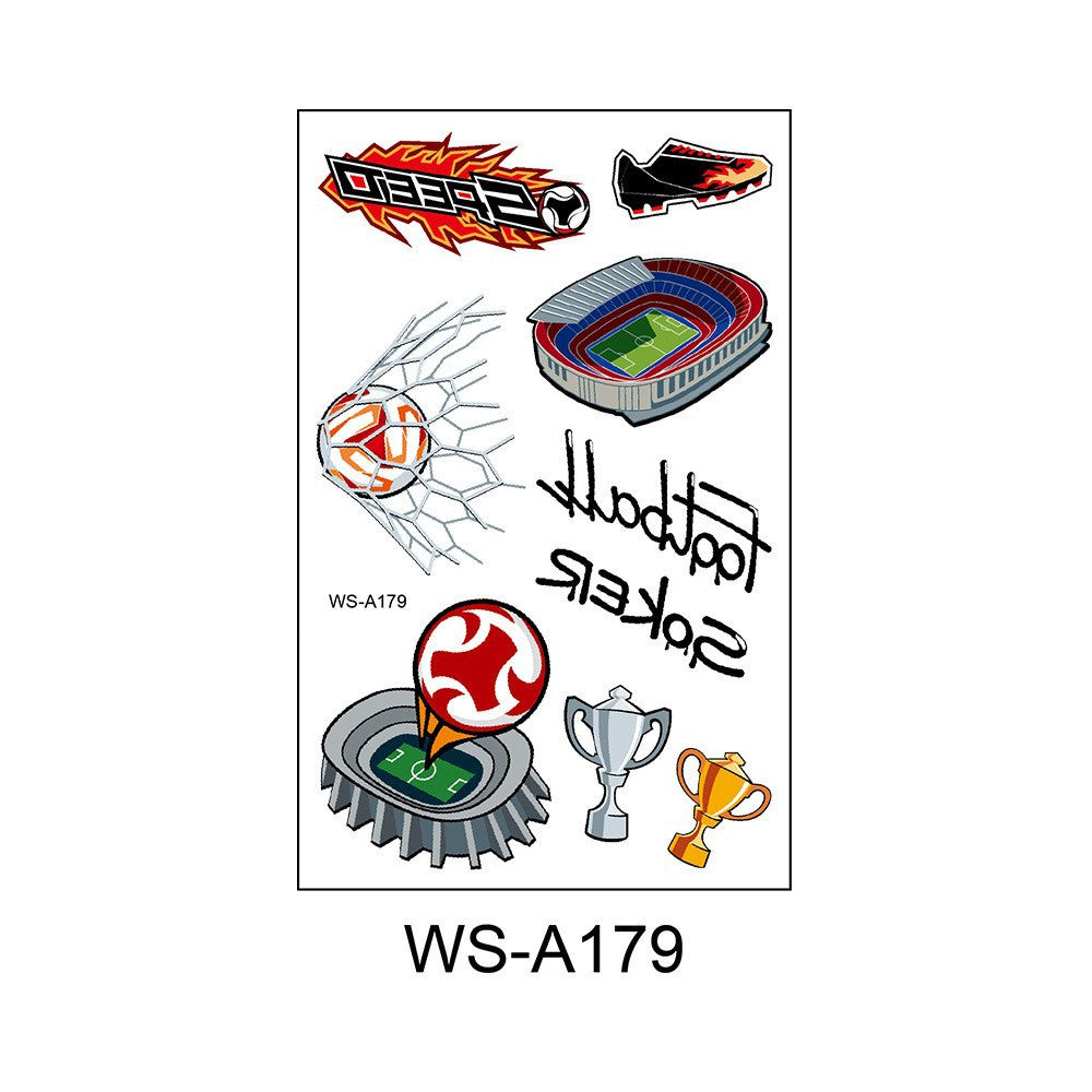 Waterproof and sweatproof Fan Games European Cup World Cup Rugby Face Tattoo Sticker Football Tattoo Sticker
