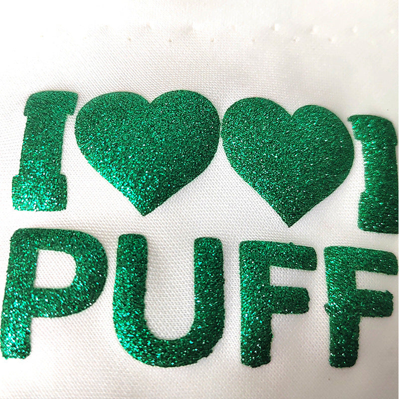 FRZ-Foamed Glitter Engraving Film 3D Glitter Foaming Glitter Effect Vinyl Puff Washable Hot Stamping Film