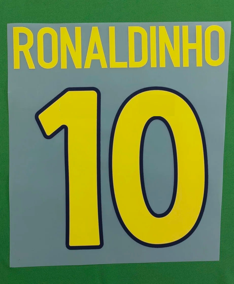 Retro Soccer Nameset #10 SUPER STAR Printing CUSTOMIZE NAME NUMBER Heat Transfer Soccer Patch Badge