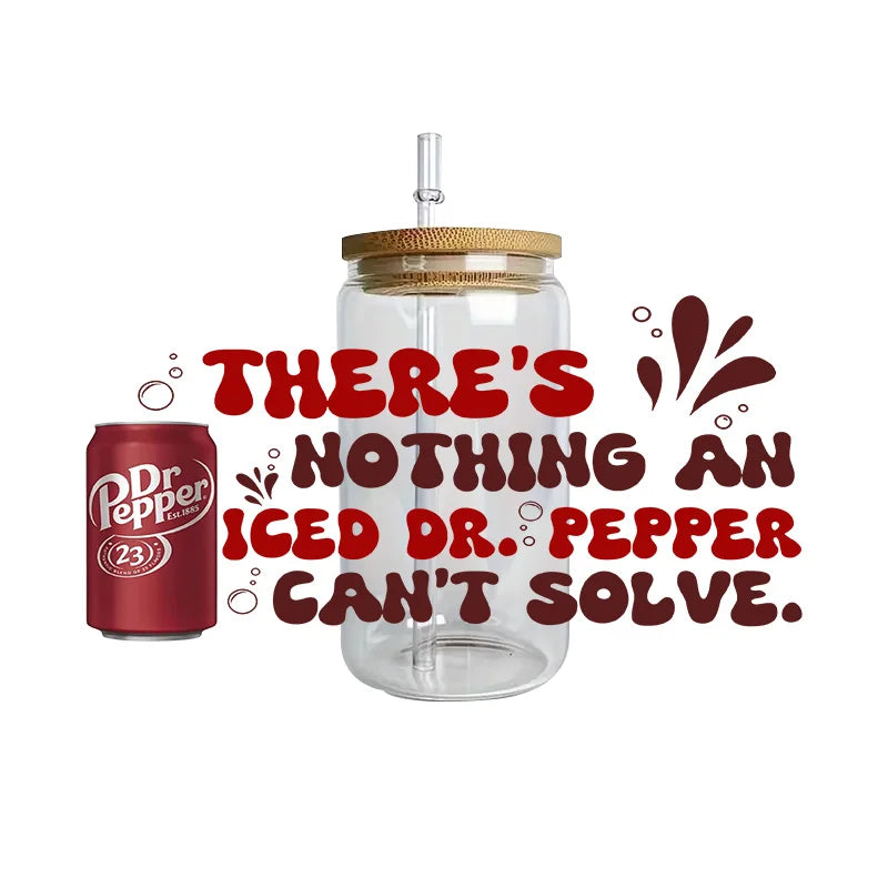 cup Beverage Series Easy peel waterproof DIY Decals 3D transfers uvdtf crystal stickers 16oz uv dtf cup wraps for Glasses