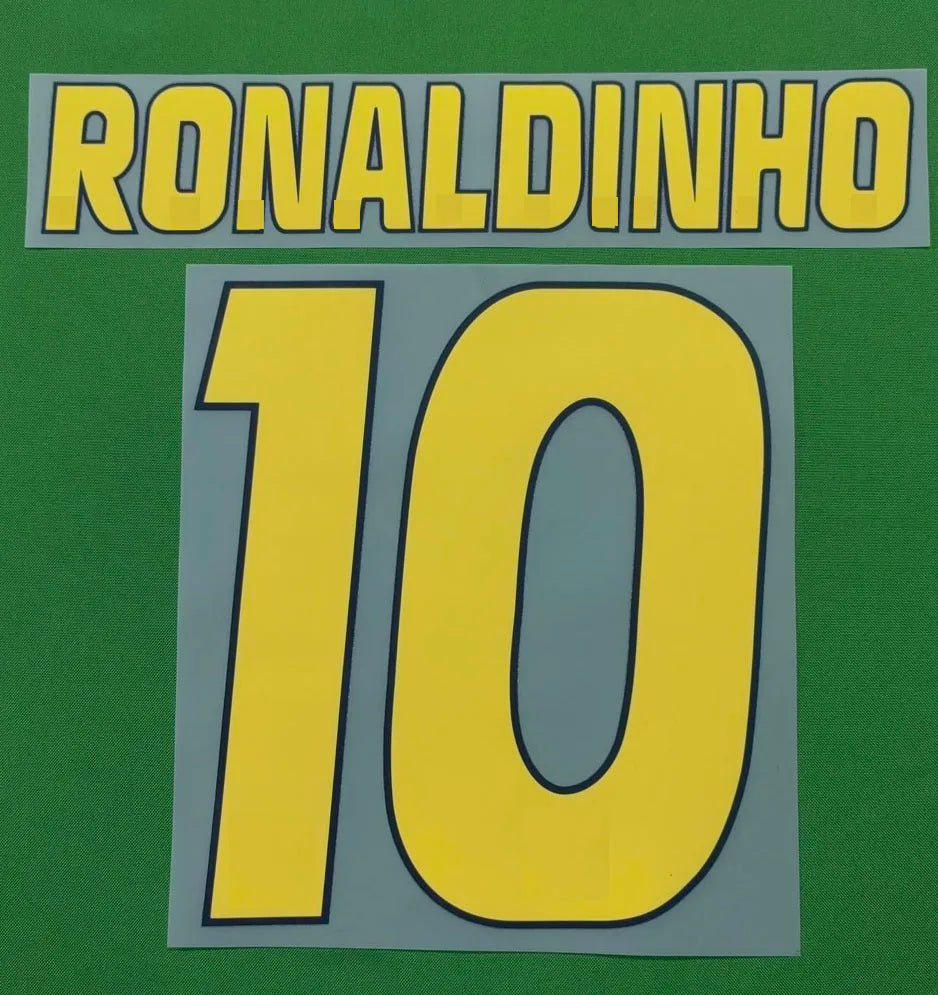 Retro Soccer Nameset #10 SUPER STAR Printing CUSTOMIZE NAME NUMBER Heat Transfer Soccer Patch Badge