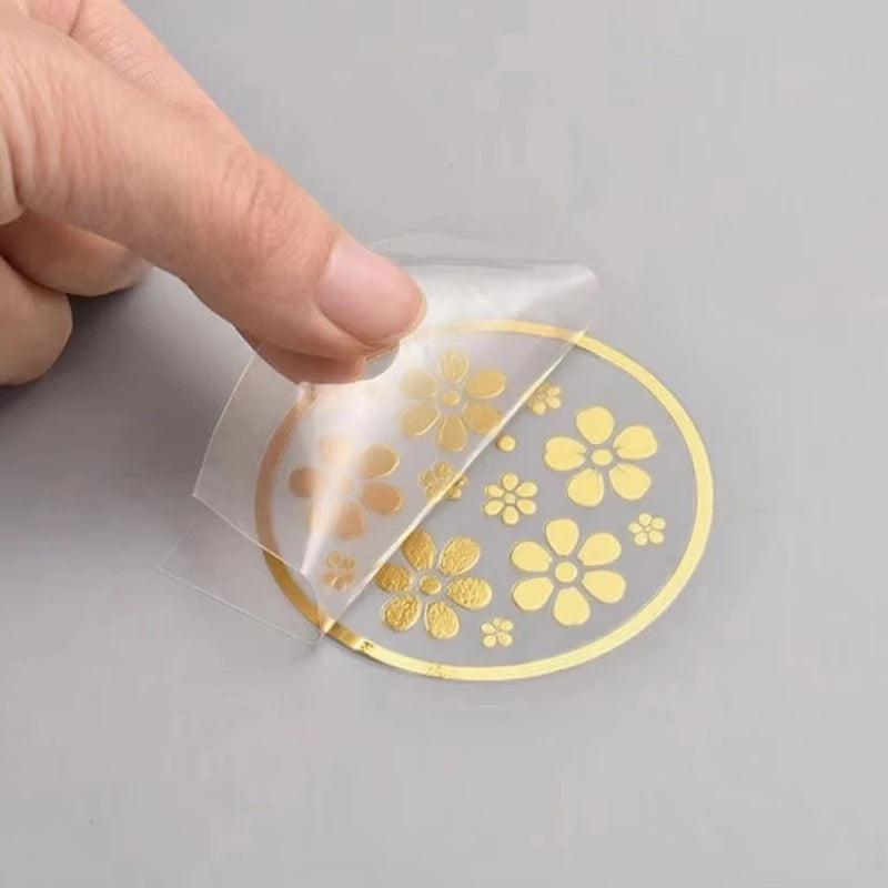 100PCS Custom 3D Crystal Clear Stickers - Multi-Color Foil Logo/Name for Wedding, Branding (Gold/Silver/Black) Waterproof