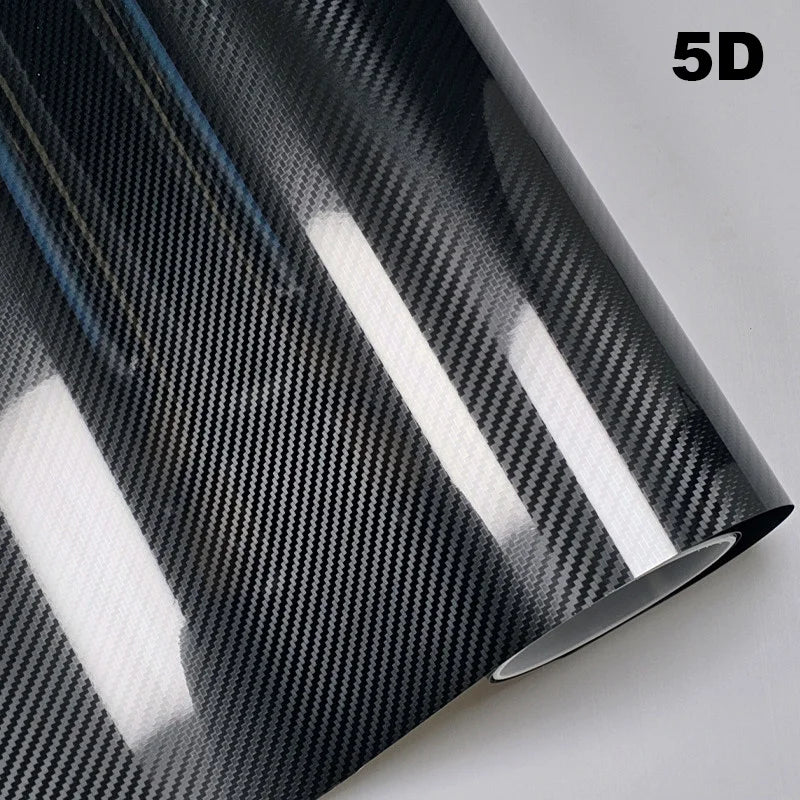 Carbon Fiber Car Body Vinyl Wrap Matte Accessories Glossy Black Sticker 3D 4D 5D 6D Auto Foil Cover Motorcycle Decoration Film