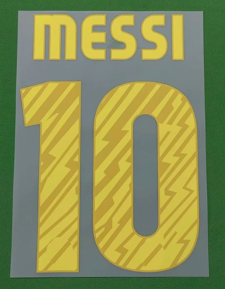 Retro Soccer Nameset #10 SUPER STAR Printing CUSTOMIZE NAME NUMBER Heat Transfer Soccer Patch Badge