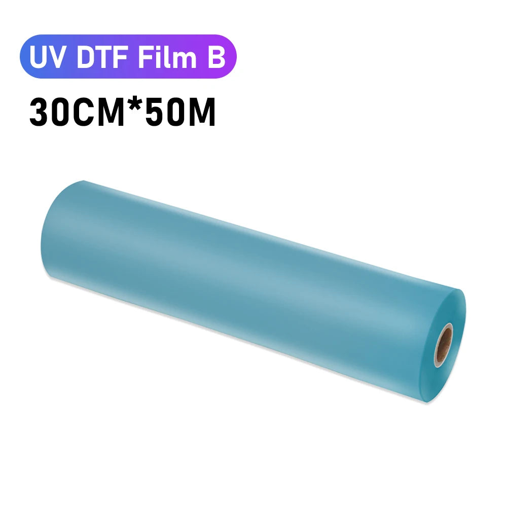 A4 UV DTF Printing A Film and Transfer B Film Crystal Wood Acrylic all Label Film For UV DTF Film Printer Sticker Film Printer