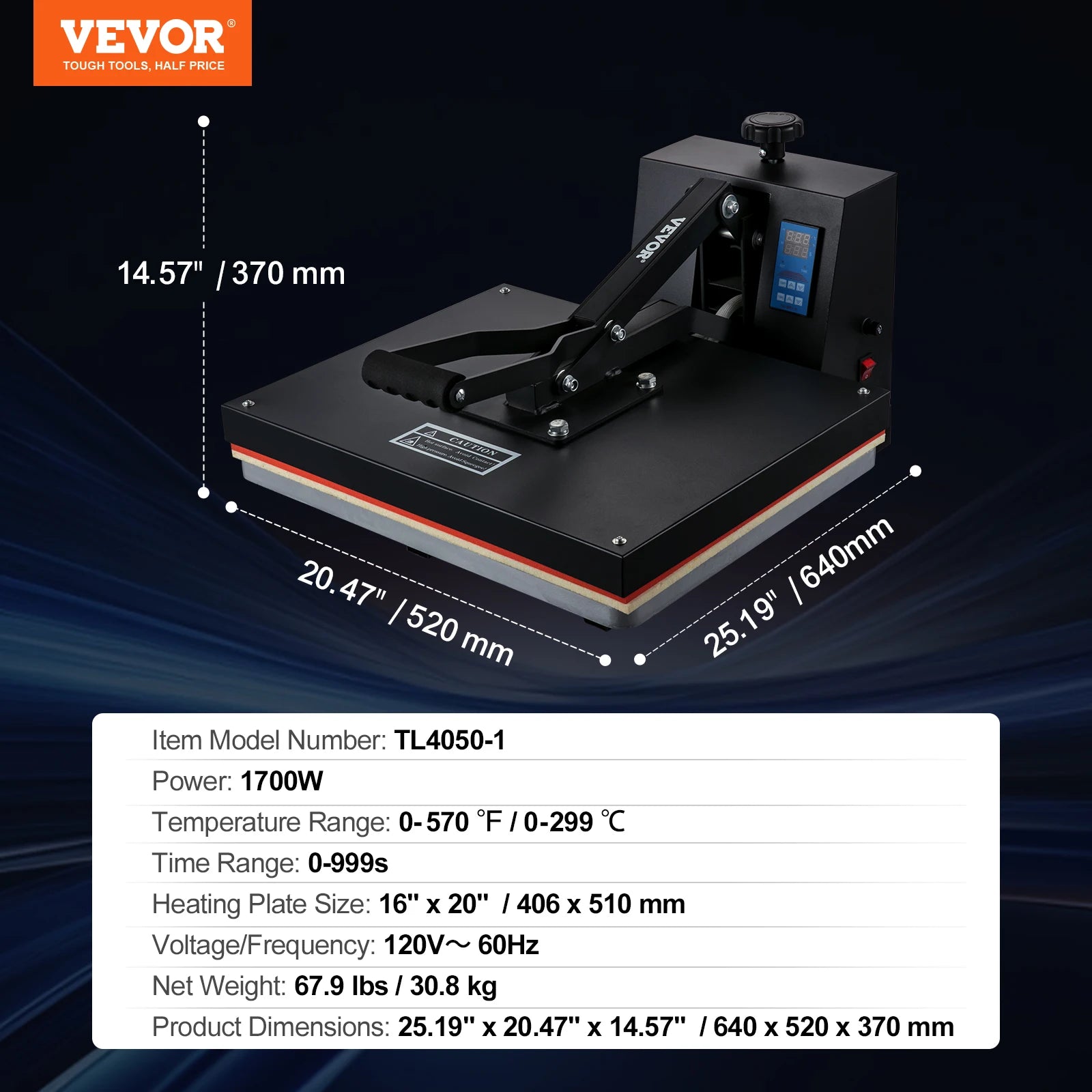 Heat Press Machine 15"x15"/ 16"x20" /16"x24" Sublimation Printer Manual Clamshell Transfer on DIY T-shirt Pillow