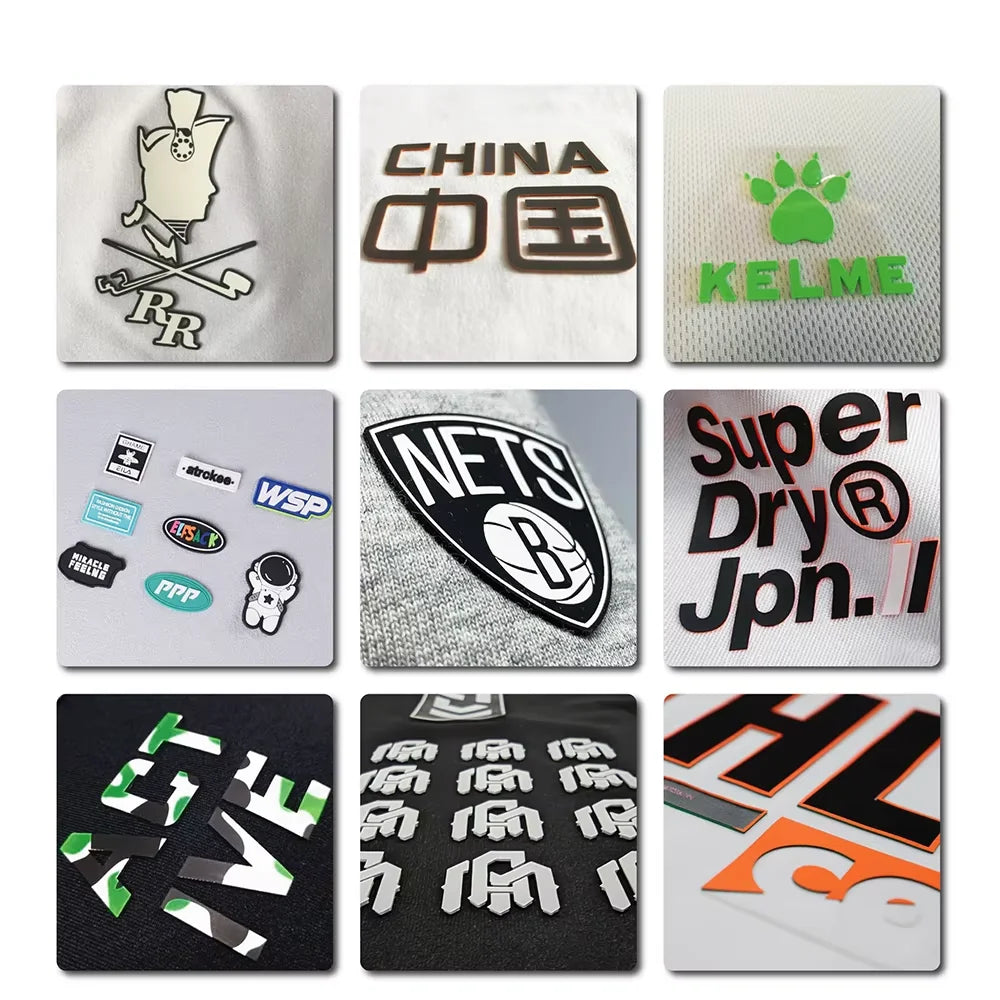 TC 45cm*100cm Silicone Heat Transfer Viny Roll Single layer/Double layer 1.0mm Thick Label 3D Silicone Hot Stamping Soft Label