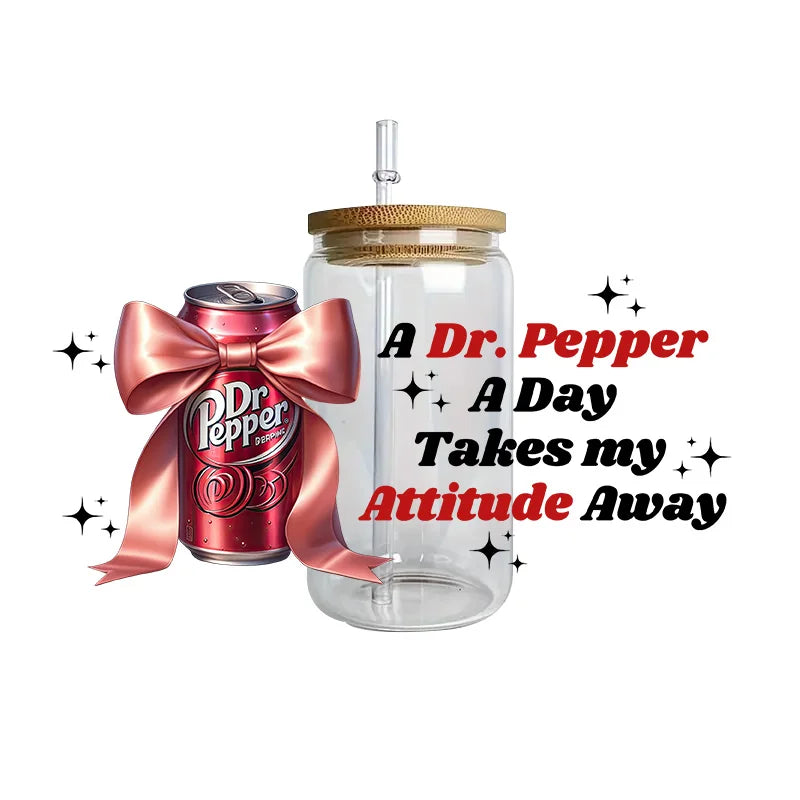 cup Beverage Series Easy peel waterproof DIY Decals 3D transfers uvdtf crystal stickers 16oz uv dtf cup wraps for Glasses