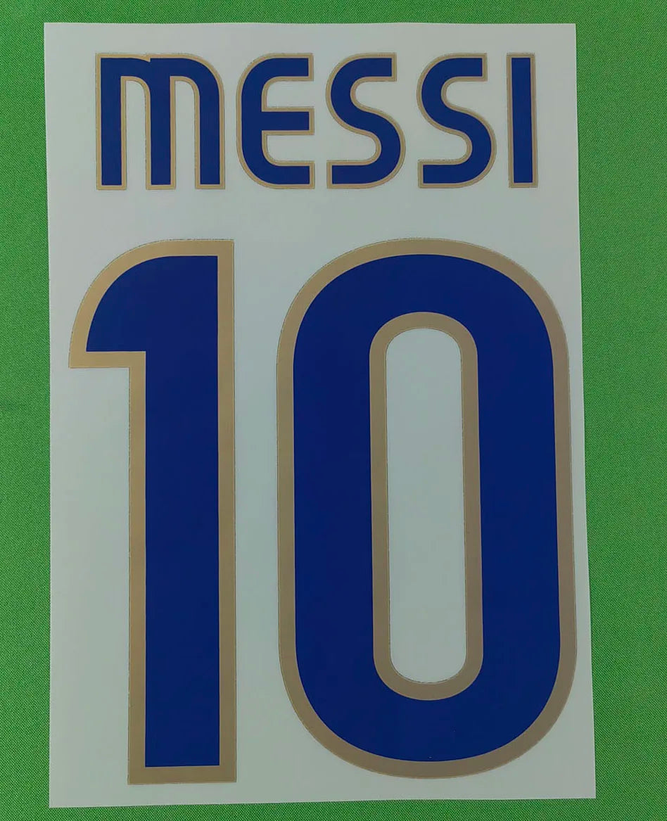 Retro Soccer Nameset #10 SUPER STAR Printing CUSTOMIZE NAME NUMBER Heat Transfer Soccer Patch Badge