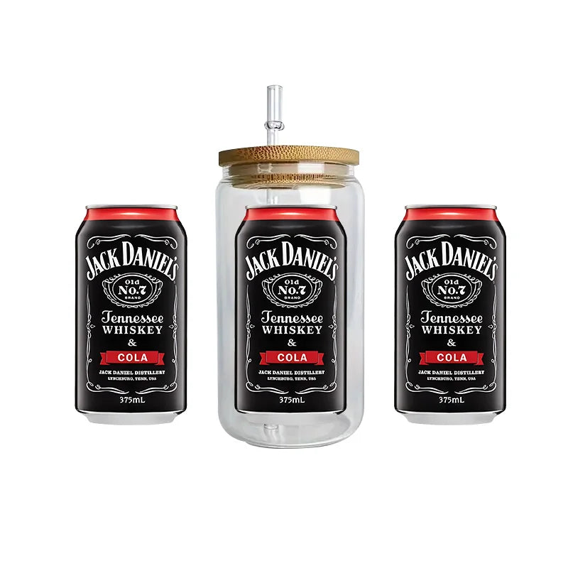 cup Beverage Series Easy peel waterproof DIY Decals 3D transfers uvdtf crystal stickers 16oz uv dtf cup wraps for Glasses