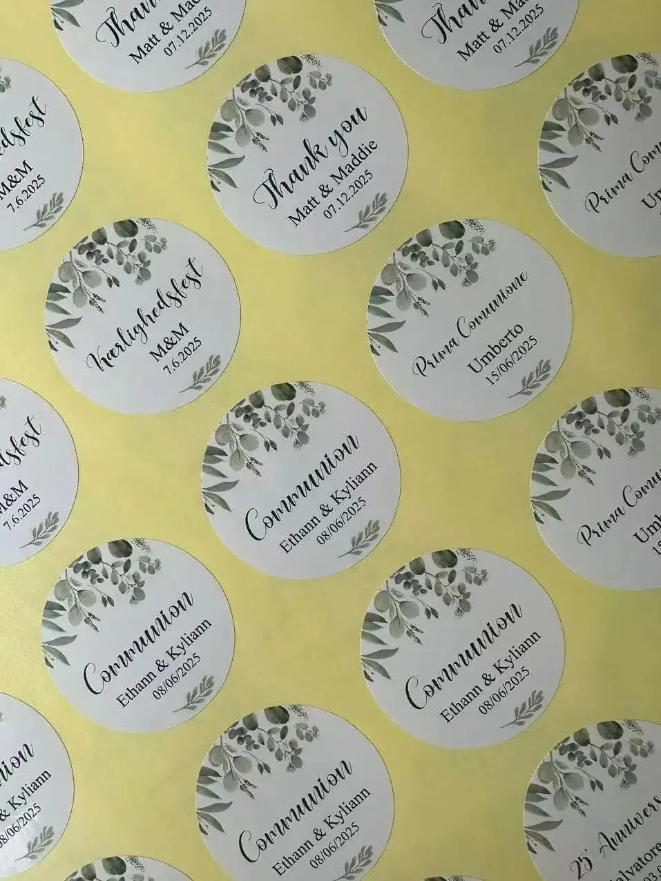 Custom Design Stickers for Any Occasion - Upload Logo/Photo to Create Personalized Decals, Event Decor & Gift Labels