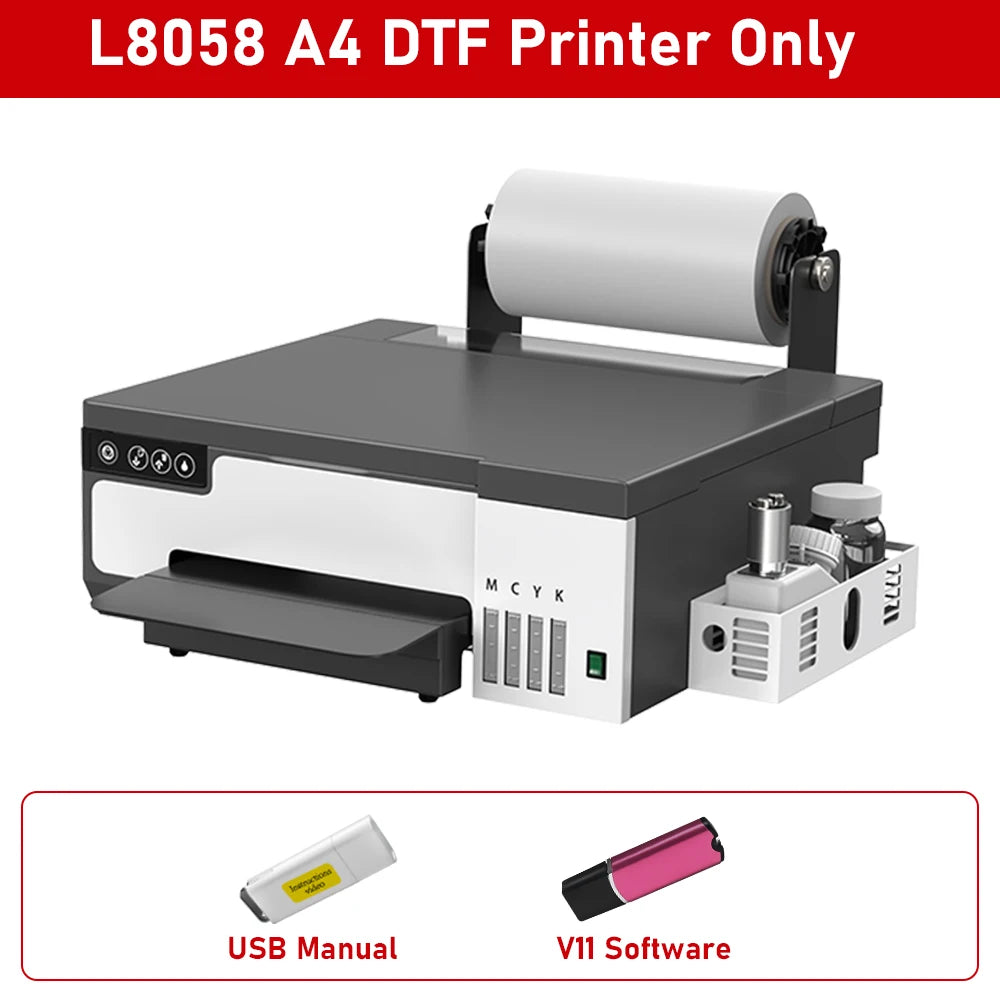 A4 A3 DTF Printer for Epson XP600 8.5/13inch impresora dtf Machine with DTF Oven Direct to Film DTF Printer for Clothes Tshirt