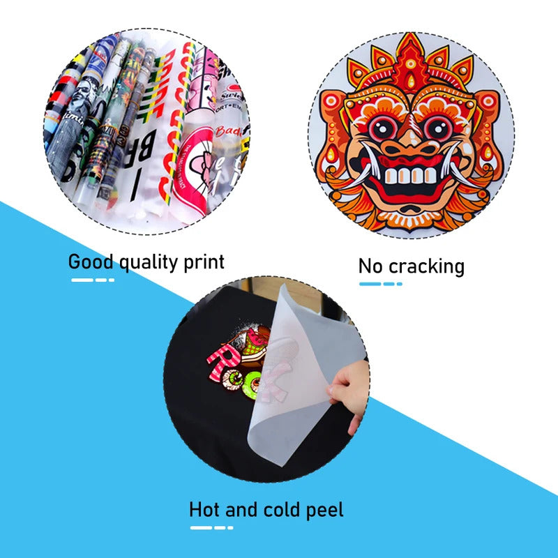 25/50/100PCS A4 A3 DTF PET Film DTF Transfer Film DTF PET Heat Transfer Paper DTF Film Sheets  A4 for DYI Direct on T-Shirts Bags