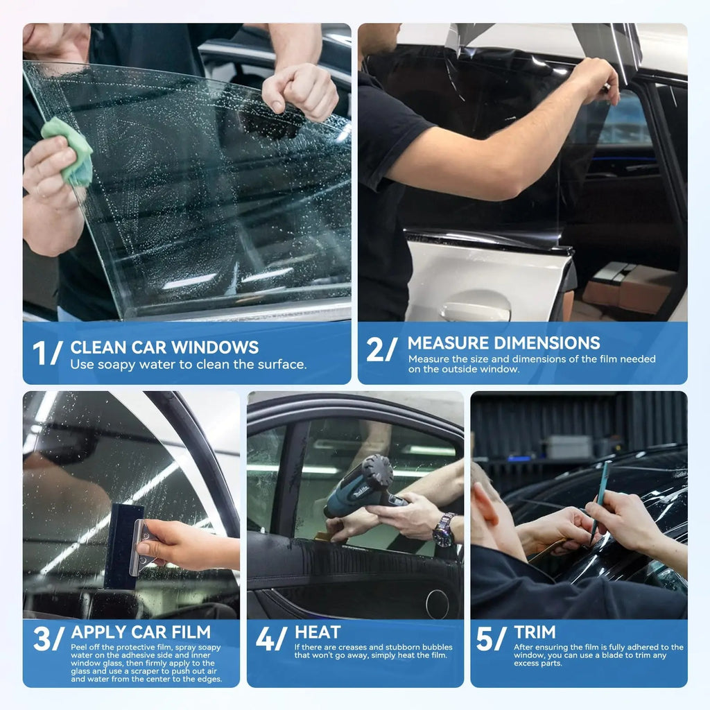 50cmx3/6m Car Window Privacy Tint Film Auto Vinyl Anti Look Glass Sticker Foils Ceramic Summer Solar UV Protector Mirror Films