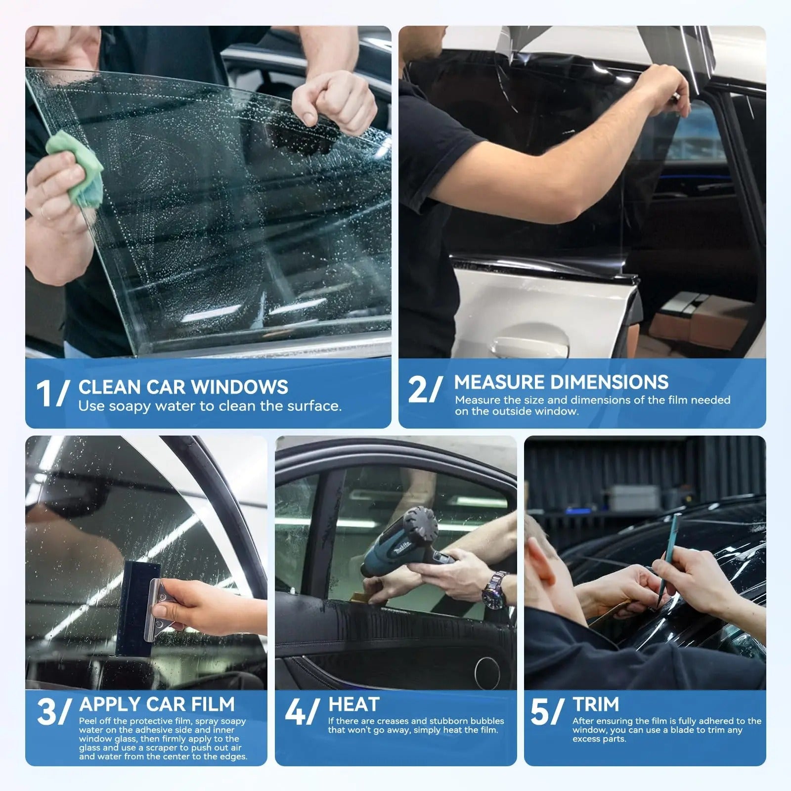 50cmx3/6m Car Window Privacy Tint Film Auto Vinyl Anti Look Glass Sticker Foils Ceramic Summer Solar UV Protector Mirror Films