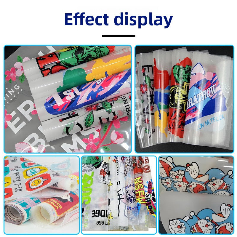 FRZ -White Ink DTF Film Heat Transfer Powder High Elasticity Wash Resistant Digital Printing DTF Transfer Film